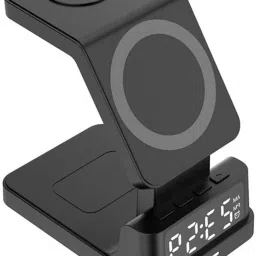 MARS Wireless Charger with Alarm Clock, Charging Stand Dock for iPhone Charging Pad-20