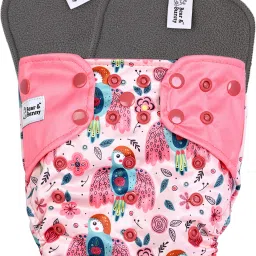 Washable Reusable Cloth Diaper,Free Size|for Kids 0-3 Yrs|1 Diaper & 2 insert-3