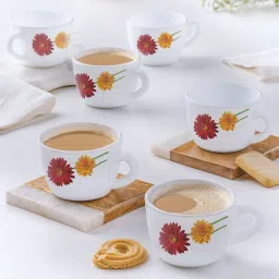 Pack of 6 Opalware Zinnia 140 ml Opalware Cup Set-image-21