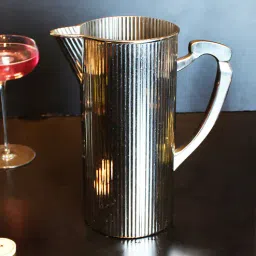 izzhaar Buzzing Bistro 1 Ltr Silver Brass with Silver Plating Water Picther-picture-45