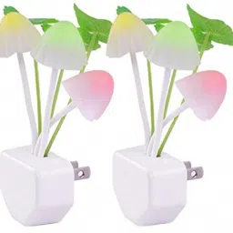 LED Night Light Mushroom Wall Socket Sensor Lights Lamp Night Lamp-7