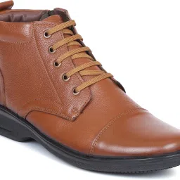 Genuine Leather Boots for Men AD1165 | Zipper Boots| Memory Cushion| High Ankle Boots For Men-54