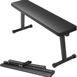 NEW Foldable Flat Bench for Multi-Purpose Weight Training and Ab Exercises Flat Fitness Bench-0