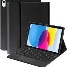 Bestor Bluetooth Touchpad Keyboard flip case Cover for 10th Gen with Pencil Holder Bluetooth Laptop-size Tablet Keyboard Compatible with iPad, Laptop, Tablet-19