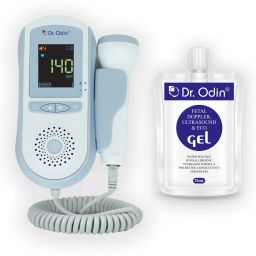 OFD103 Professional Portable Baby Heart beat Sound Monitor with Ultra Sound Gel White, Blue Fetal Doppler-image-50