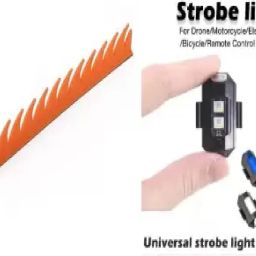 Helmet Mohawk Orange, Aircraft Blinker (Flashing) Light For Helmet Combo-image-88
