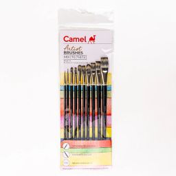 LONG HANDLE WITH TAKLON BRISTLE ARTIST BRUSHES - ROUND, FLAT & FILBERT-image-48