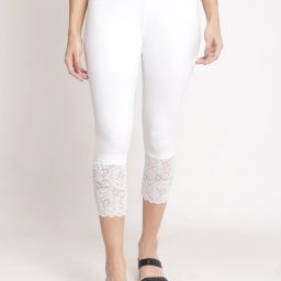 Women White Capri-image-2