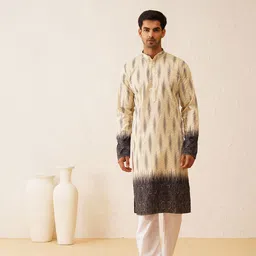 SOJANYA LUXE Embroidered Mandarin Collar Pure Cotton Straight Kurta With Pyjamas-picture-35