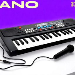 37-Key Musical Piano Keyboard with Microphone 430A1 Song Record Feaure_U681-image-21