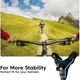 Syshri Helmet Chin Strap Mount with Mobile Holder for GoPro, DJI, SJCAM, Yi & More Strap image 4