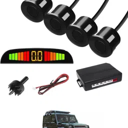 Black 4 Parking Reverse Safety Sensor For Vehicles-129 Universal Reverse Black Parking Sensor With Buzzer And LED Display-129 Parking Sensor-picture-48