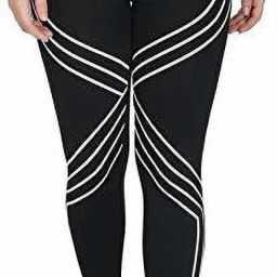 Striped Women Black Tights-image-4
