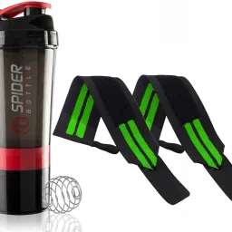 500ml GYM SHAKER & WRIST BAND WITH THUMB LOOP STRAP FOR MENS AND WOMENS. Fitness Accessory Kit Kit-image-96