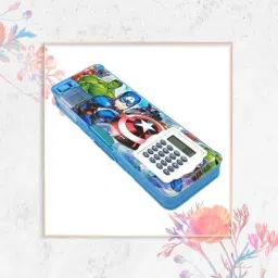 School Compaas Box Two Type Art Plastic Pencil Box-image-37