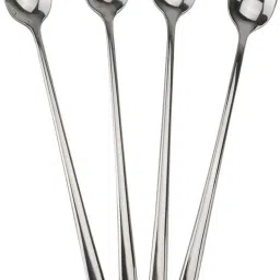 Ice Tea Coffee Long Ice Cream for Tall Glasses, set 4 Disposable Stainless Steel Ice-cream Spoon, Tea Spoon, Ice Tea Spoon, Sugar Spoon Set-image-13