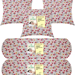 actos Microfibre Floral Bolster Pack of 5-picture-4