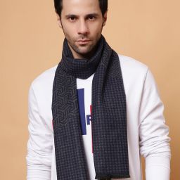 Lebami Checkered Men Muffler-image-1