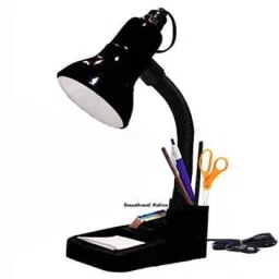 Nation Flexible Black Electric Study Lamp (20 cm, Black) Study Lamp-27