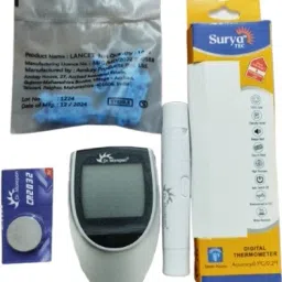 BG03 glucometer with Digital Thermometer ( No Strips ) Glucometer-26