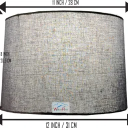 wolkomhome Lamp Shade for table and Floor Lamp Suitable For Home Decor Grey Table Lamps Lamp Shade image 2