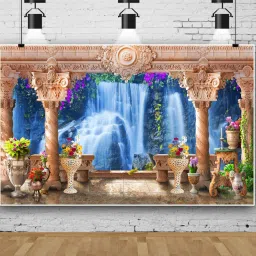 Backdrop for Decoration ( 5 Feet X 8 Feet ) Altar Cloth-image-38