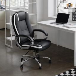 Luxury HIGH Back with Steel Base and 3 Year manufacturer Warranty on the Product Leatherette Office Executive Chair-image-47