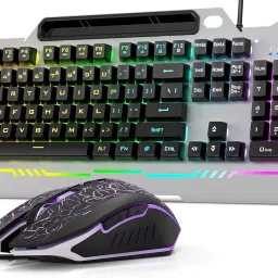 Aula T102 Wired USB Standard Gaming Keyboard Compatible with Desktop, Laptop, Mac T102 Gaming RGB backlit Keyboard with 7200 DPI, 6 buttons Gaming Mouse-12