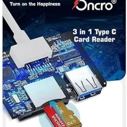 ONCRO 3 in 1 Type C to USB Card Reader SD Micro TF 3.0 Adaptor Android camera laptop Card Reader image 4
