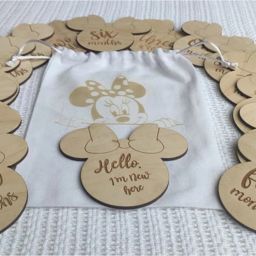 Wooden Monthly Milestone discs for Baby Photos Wooden Cut-outs-image-51