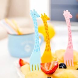 eagean Baby Party Fork, Dessert Fork, Salad Fork, Fruit Fork Plastic Baby Fork Set image 5