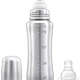 Grade 304 Stainless Steel Baby Feeding Bottle - 240 ml-image-76
