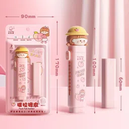 zoniex Pop-Up Mini Puzzle Eraser Pencil Set with Unique & Cute Character Collection Non-Toxic Eraser image 5
