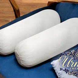 urmila creation Round Microfibre Solid Bolster Pack of 2-picture-38