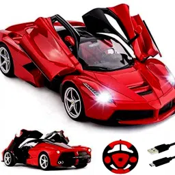 1:16 Scale RC Rechargeable Super Racing Car With Opening Doors & LED Head Lights-6