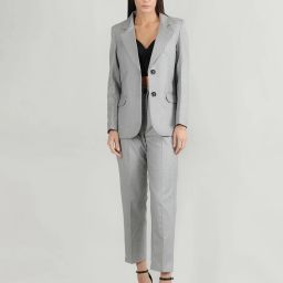 Women Single Breasted Solid Suit-image-87