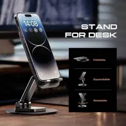Boom Desktop Mobile Holding Stand & 360° Rotational Base,Multiple Adjustment Angles Mobile Holder image 2