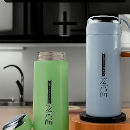 Nice Premium Glass&Plastic 400 ml Water Bottles-image-22