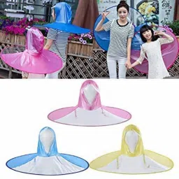 Waterproof Hands-Free Umbrella Rain Hat Headwear Cap Raincoat (random colour) Umbrella-image-17