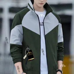 Men Colorblock Casual Jacket-image-14