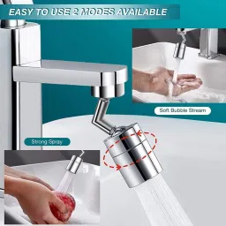 zuru bunch Rotatable Faucet Sprayer Head Anti-Splash 4-Layer Net Filter Aerator Foam Flow Tap Mount Water Filter image 3