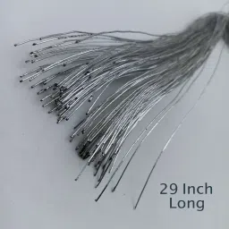 Flexible Craft Wire Silver Width 1 mm Length 29 Inch for Flower Making,DIY 25Pcs-24