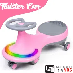 Musical Front Lights with Backrest Superior Quality Smooth Wheels Rideons & Wagons Non Battery Operated Ride On-0