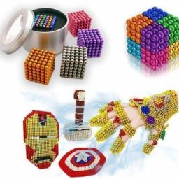 Magnetic Balls Magnets Toys Sculpture Building Magnetic Blocks Magnet Cub (216 Pieces, Multi-Colored Balls)-27