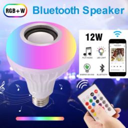 SACRO AT_815A_BLUETOOTH LIGHT BULB SMART LED MUSIC PLAY BULB WITH 24KEY REMOTE CONTROL Smart Bulb-31