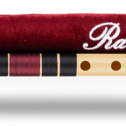 C Natural Right Hand With Velvet Cover PVC Black & Maroon PVC Flute-image-3