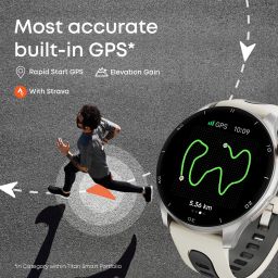 Titan Celestor|India's Most Accurate In-Built GPS |Altimeter|Barometer|Compass|Strava Smartwatch image 2