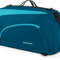 50 L Gym Duffel Bag - 3 IN 1 – Convertible Backpack and Travel Gym Duffel with Lots of Storage Space - Blue-image-24