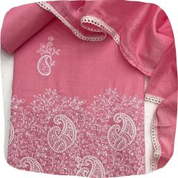 Unstitched Pure Cotton Salwar Suit Material Embroidered-image-63