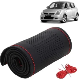 Hand Stiched Steering Cover For Maruti, Honda, Hyundai, Nissan, Tata, Skoda Swift, Amaze, Baleno, Civic, Creta, Elite i20, Swift, Swift Dzire, Xcent, i10 Active, i20-12